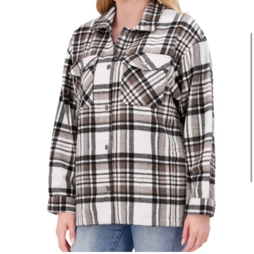 HFX > Plaid Shacket Small - Picture 7 of 10